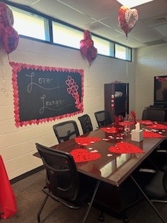 "A Love for Learning and Lesson Planning is in the air here at SCE ❤️"

Also, "Check out the Teacher Love Lounge here at SCE where our awesome Support Specialists provide an opportunity for teachers to connect and share ideas on how best to support each other and our students! "