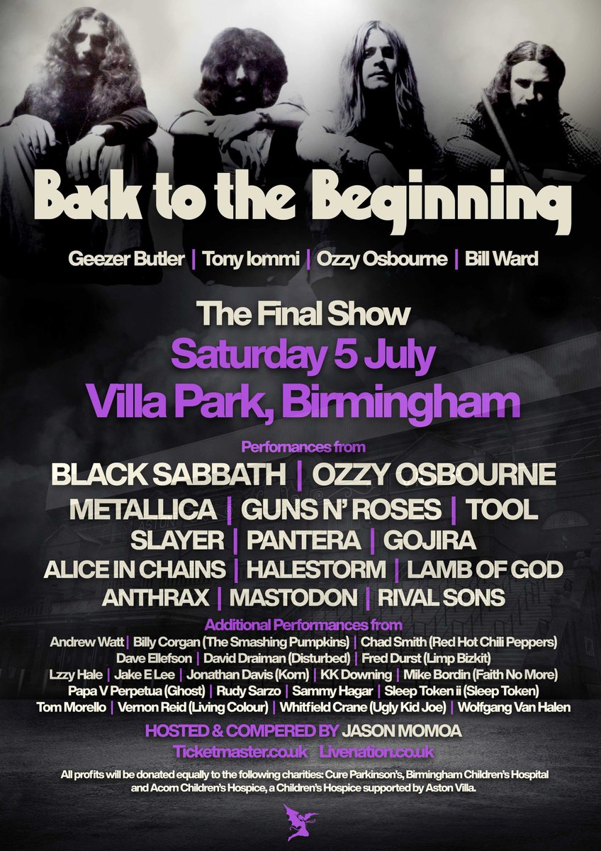 Guns N' Roses will be playing at Black Sabbath gig in Birmingham in July. The show is sold out. 🤘