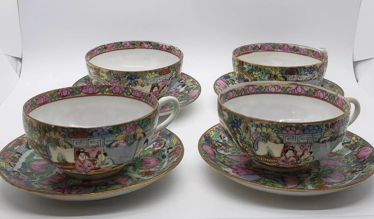 dianesclothes's tweet image. Grab them while on SALE - 4 Four Vintage Decorative Geisha Cups and Saucers - Rose Inspired Design  
 ebay.com/itm/1658166429… #eBay via @eBay #teacandles #planter #decor #deskorganizer