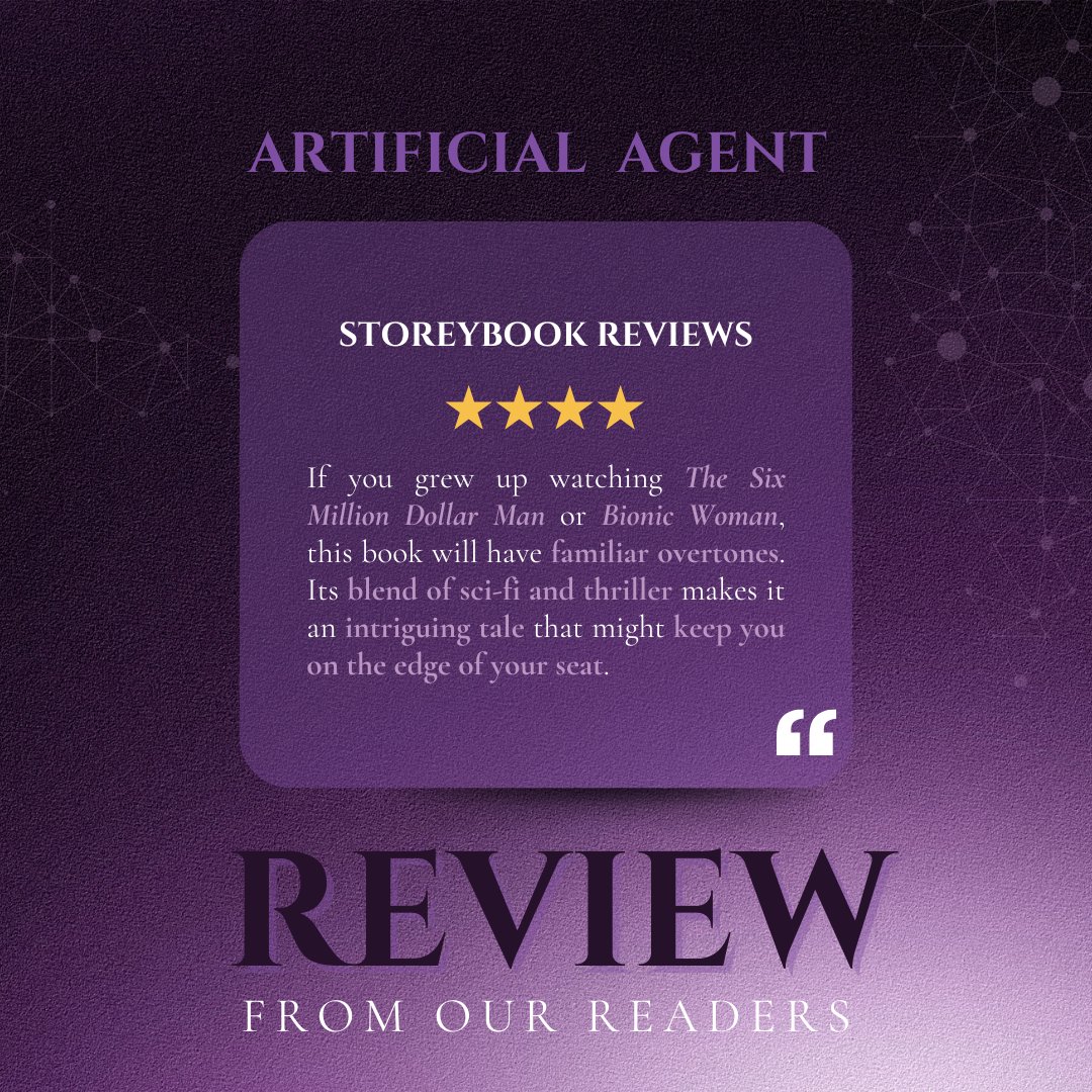 authorjwjarvis's tweet photo. ๐ข Grew up on The Six Million Dollar Man or Bionic Woman? This oneโs for you.
A mix of sci-fi and thriller thatโll keep you on the edge of your seat.
๐ Check it out โ ย https://t.co/jrh7oXCgp5
#ArtificialAgent #SciFiThriller #TechnoThriller #JWJarvis #MustRead https://t.co/7Z9waf1cOl