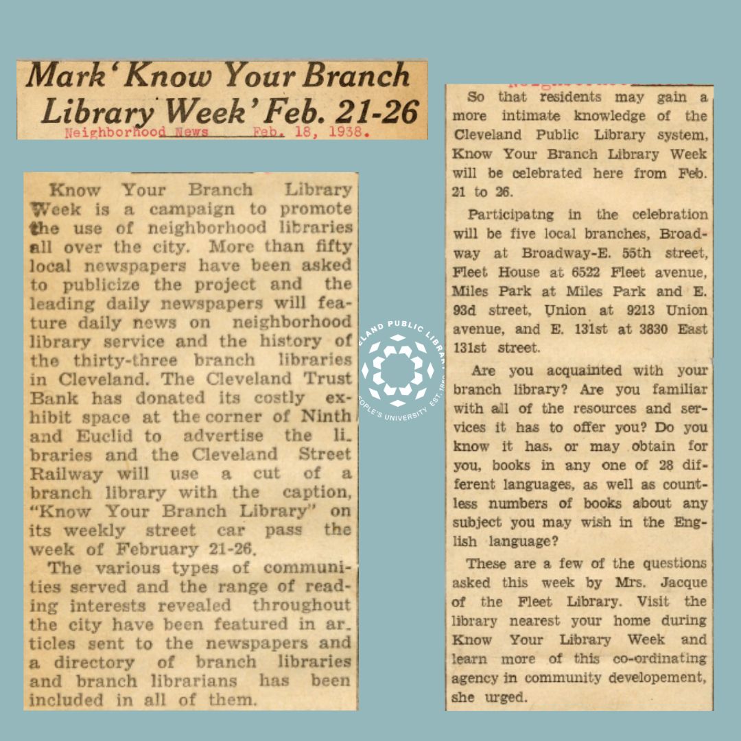 Cleveland Public Library tweet media