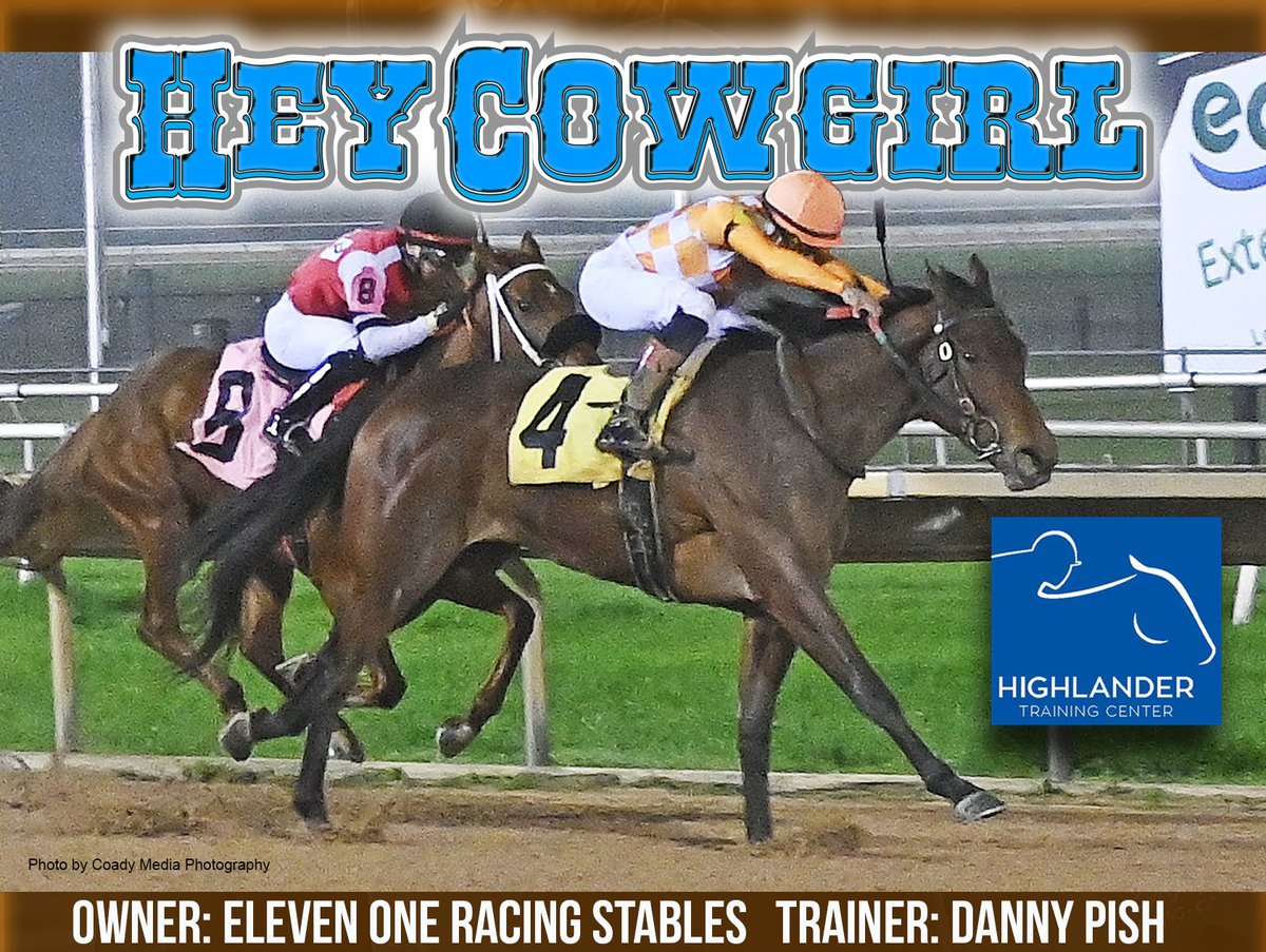 Congratulations to the connections of Hey Cowgirl, an impressive MSW winner <a href="/SHRP/">Sam Houston Race Park</a> on 2/14 for ⁦<a href="/DannyPishRacing/">Pish Racing Stable</a>⁩. The daughter of ⁦<a href="/spendthriftfarm/">Spendthrift Farm</a>⁩ stallion Vino Rosso spent some time with us ⁦<a href="/HighlanderTrai3/">HighlanderTrainingCenter</a>⁩ prior to her three-year-old campaign.