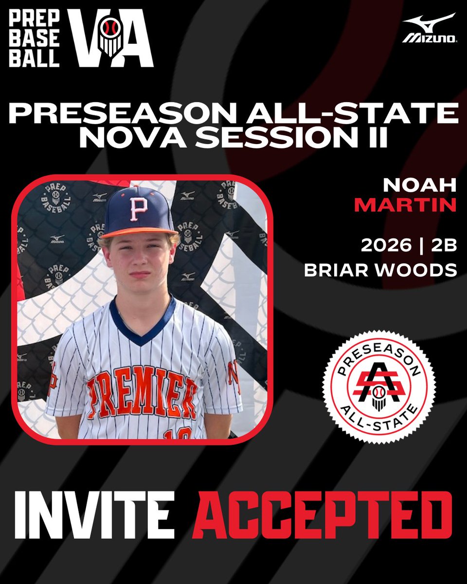 ❄️ Winter Event Roster Previews ❄️

Preseason All State NOVA II
📆 2/22/25
📍Replay Baseball (Ashburn)

👤 Noah Martin
🏫 Briar Woods
🎓 2026
⚾ 2B

Request Invite 👉 loom.ly/k4FDQ6A

Full Profile 👉 loom.ly/9Z_1f8s

#BeSeen
