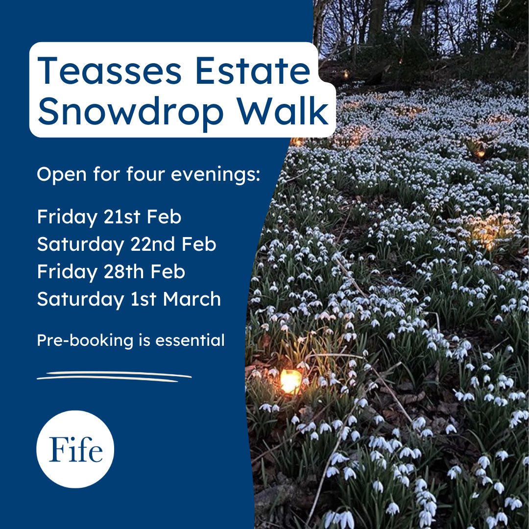 From February 21st to March 1st, 2025, immerse yourself in the serene beauty of snowdrop-filled gardens illuminated by candlelight. Perfect for a romantic evening or a peaceful retreat 💕

Don't miss this magical experience! ✨

Book now bit.ly/3D6XQuW

#LoveFife
