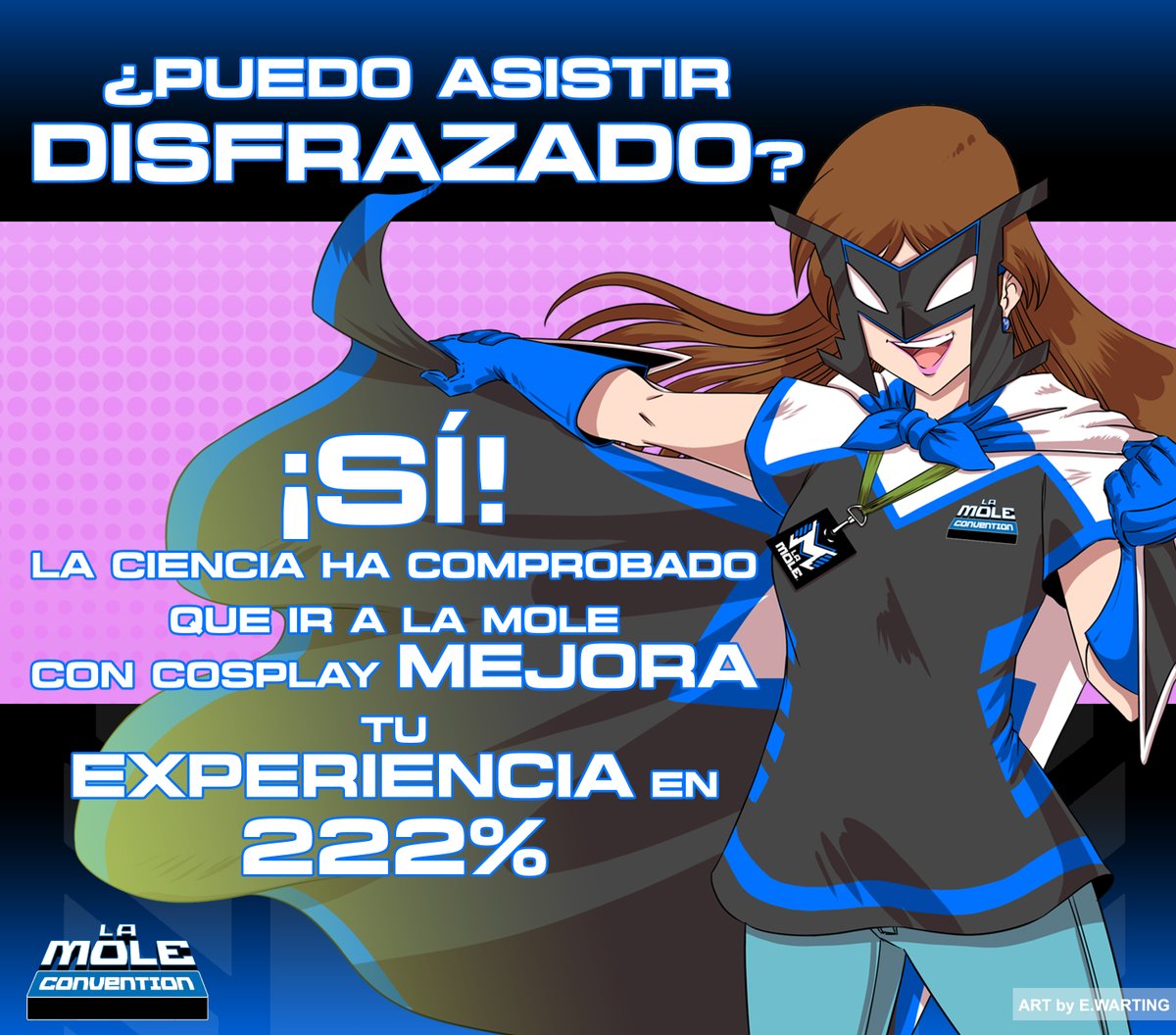 lamolemx's tweet photo. 🧑🎤🕵️ ¿Nos veremos en #LaMole2025? ¡Vístete para la ocasión! 🦸♀️🧚 Arte de Ernesto Warting https://t.co/MISJlOok5V para #LaMoleTips.
#Pr1meroLaMole https://t.co/VOjSzFCHy6