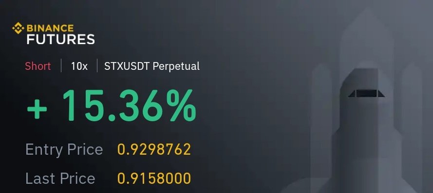 Bnx işlemim kapandıktan sonra aldığım $stx işlemim

Yine indikatör sat sinyali verince işleme girdim.

Pnl için yazanlar olacaktır. İşlemi aldığım için paylaşıyorum.