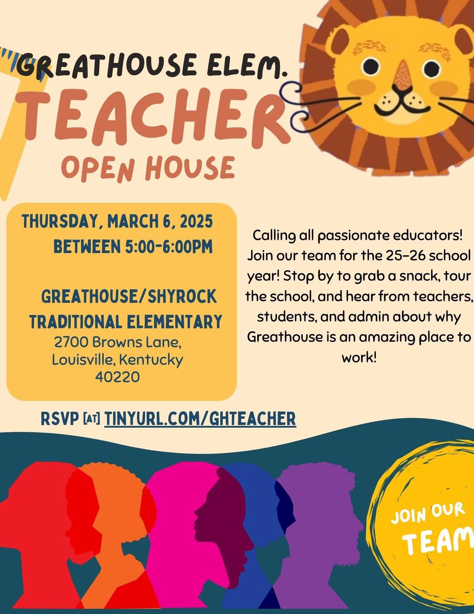 GreathouseLions's tweet image. Join us for our Open House!  RSVP @ tinyurl.com/ghteacher