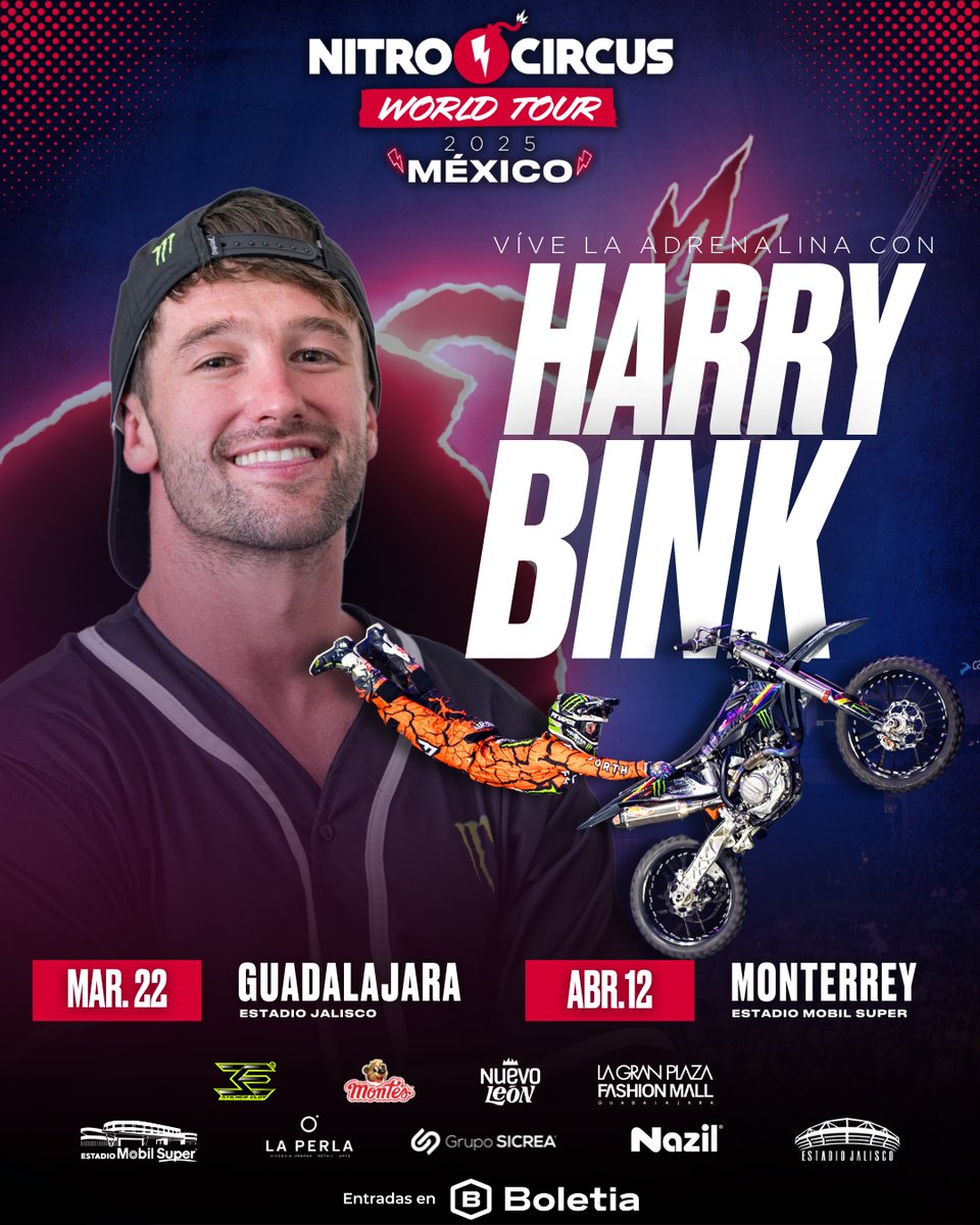 Nitro Circus World Tour 2025 México tweet media