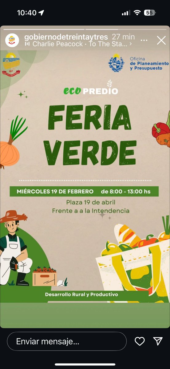 Este miércoles 19, nueva edición de Feria Verde