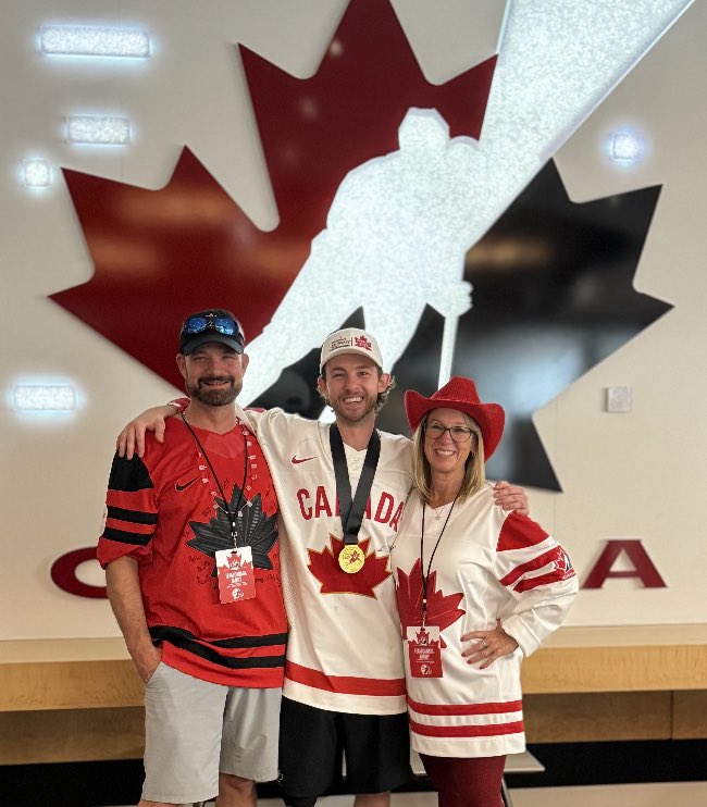 Celebrating with BCHockey Officiating Families today. The Kingsmill Family. #morethandroppingpucks