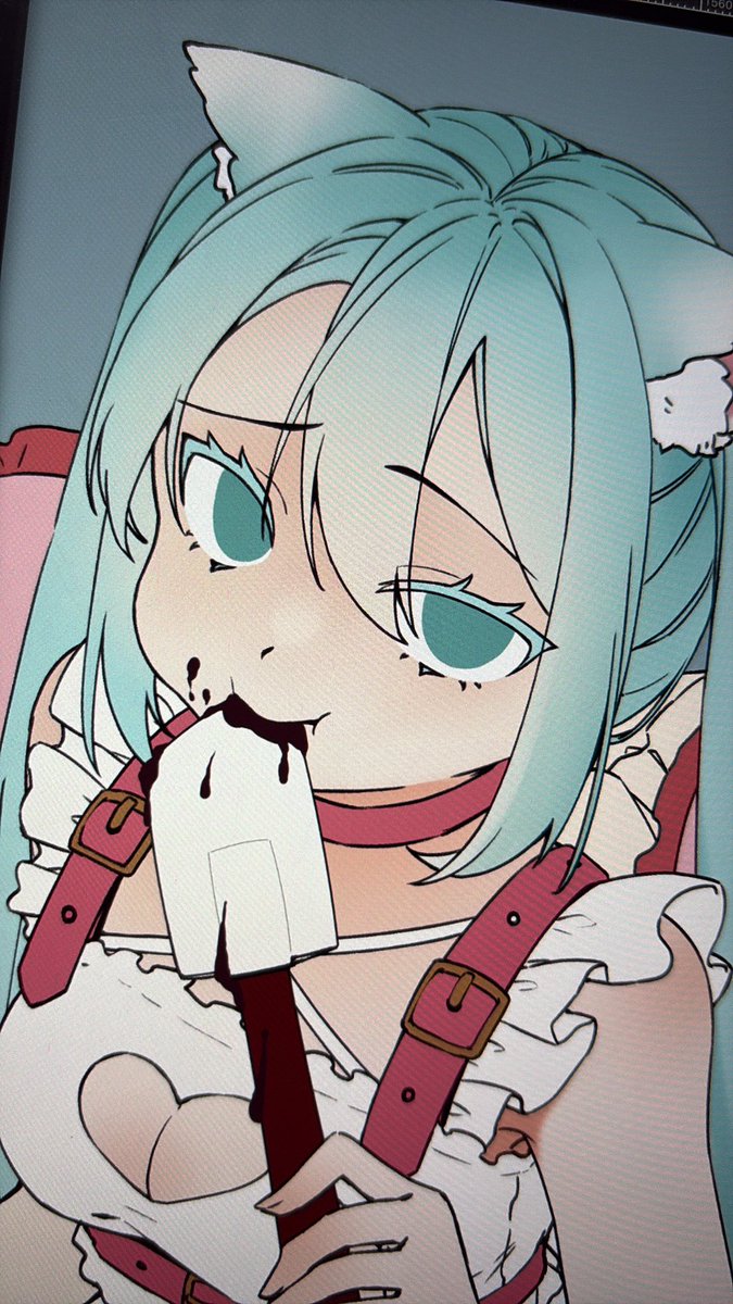 「色置いた 」|屋十丸/Yatomaruのイラスト