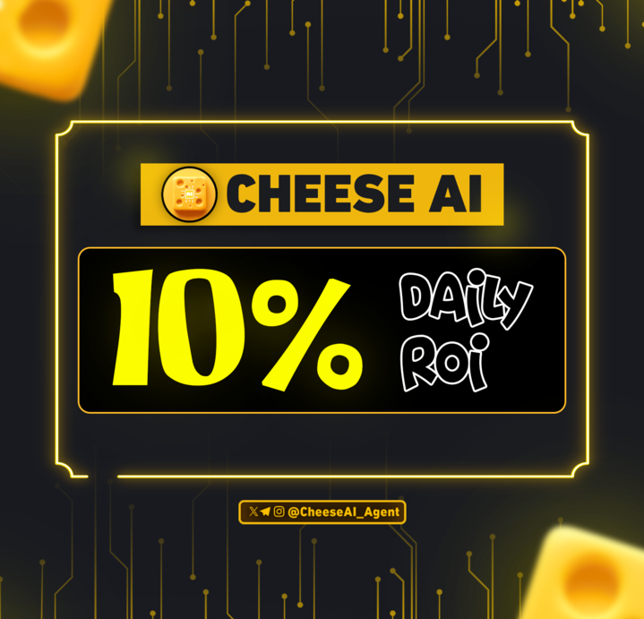CheeseAI_Agent's tweet image. 🔥 Stake &amp;amp; Earn Up to 10% Daily ROI! 🔥

✅ 10% Daily ROI  
✅ 3600% APR
✅ 17% Referral Rewards
✅ 0% Buy/Sell Fees

🧀CheeseAI Now live on PancakeSwap!

⚡️Trade: pancakeswap.finance/?outputCurrenc…

📈Chart: dextools.io/app/en/bnb/pai…

#CheeseAI #Pancakeswap #Staking #ROI #AIAgent #BNBChain…