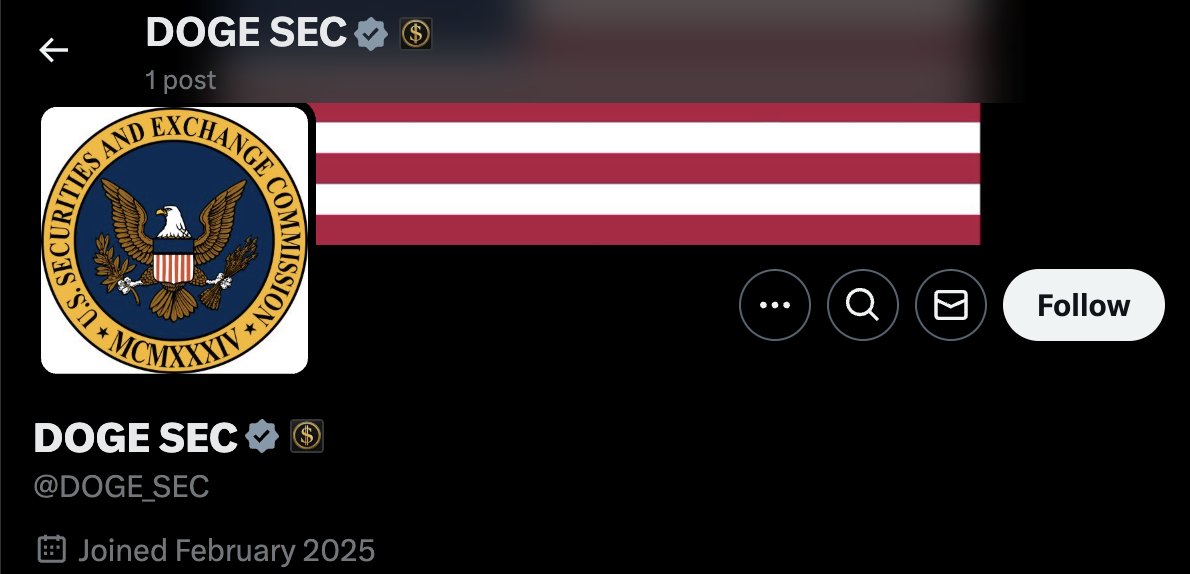BREAKING: DOGE is officially investigating the Securities and Exchange Commission (SEC) for fraud, abuse, and waste.