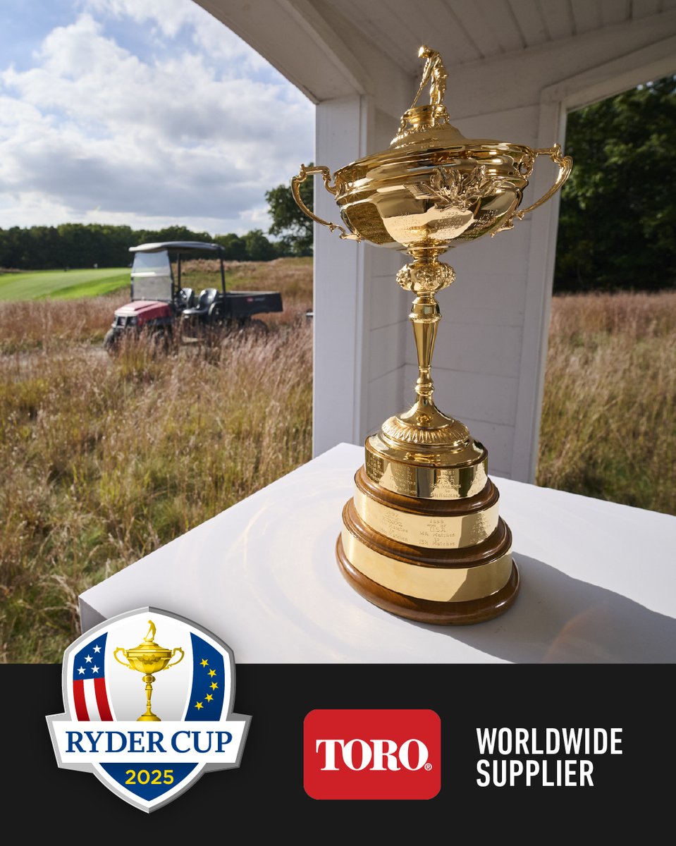Mark your calendars for the <a href="/rydercup/">Ryder Cup</a> where Toro is the proud Worldwide Supplier! 

🗓️ Sept. 23 – 28, 2025
⛳️ Bethpage Black Course 
📍 Farmingdale, NY

#RyderCup #ToroGolf