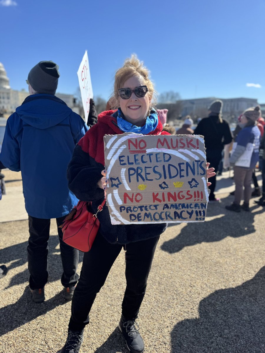 AnneSpeckhard's tweet image. No kings 50 states protest today in dc!  Stand up for democracy Americans!