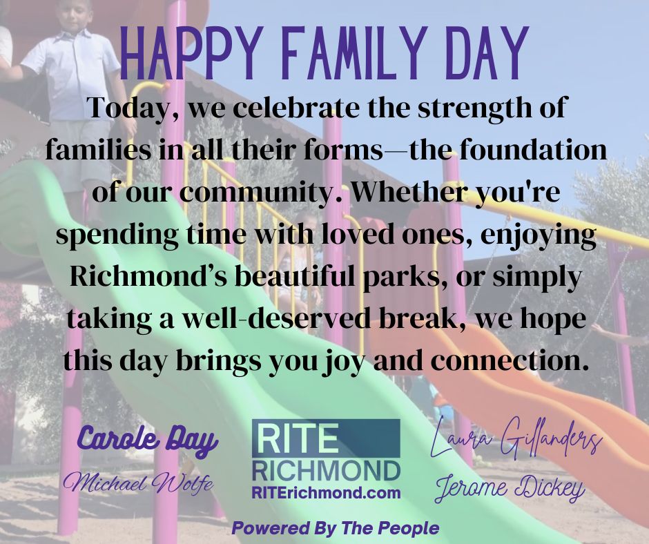 Happy Family Day!
#FamilyDayOut #riterichmond #communitymatters #richmondbc #CarolDay #LauraGillanders #MichaelWolfe #JeromeDickey
