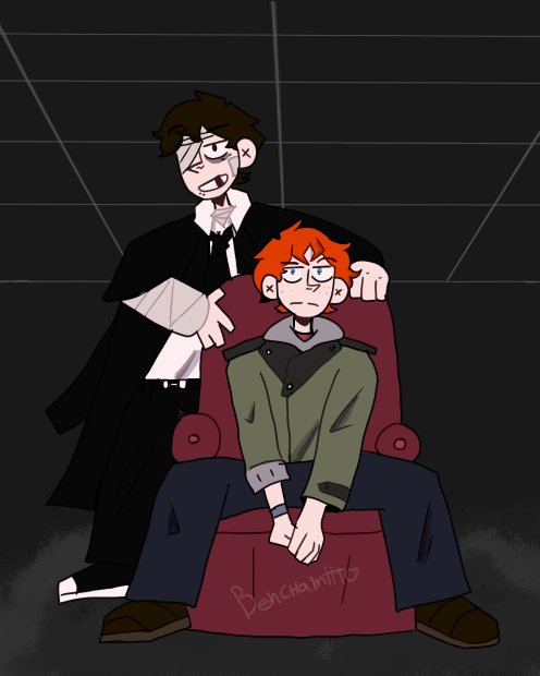 benchamiito's tweet photo. new official art = new fanart ! 

 #chuuya #Dazai  #bsd #bsdtwt #bsdart https://t.co/HRSahsZxmO
