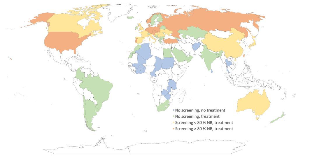 journal_nd's tweet image. How many countries are screening newborns for #SMA? A new paper by Vrščaj et al surveys 86 experts from 80 countries on current implementation, therapy access, and future projections. Read the full paper here: journals.sagepub.com/doi/full/10.11…