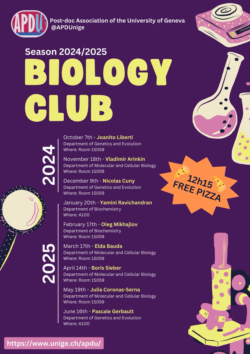 Post-Doc Association Unige (@apdunige) on Twitter photo Today we had a beatiful talk of <a href="/mikhajlov_oleg/">Mikhajlov Oleg</a>
in the Biology Club. We learned a lot about sguanine crystalls and their physical properties 🐟🐠. Don't miss the next Biology Club! Today we had a beatiful talk of <a href="/mikhajlov_oleg/">Mikhajlov Oleg</a>
in the Biology Club. We learned a lot about sguanine crystalls and their physical properties 🐟🐠. Don't miss the next Biology Club!