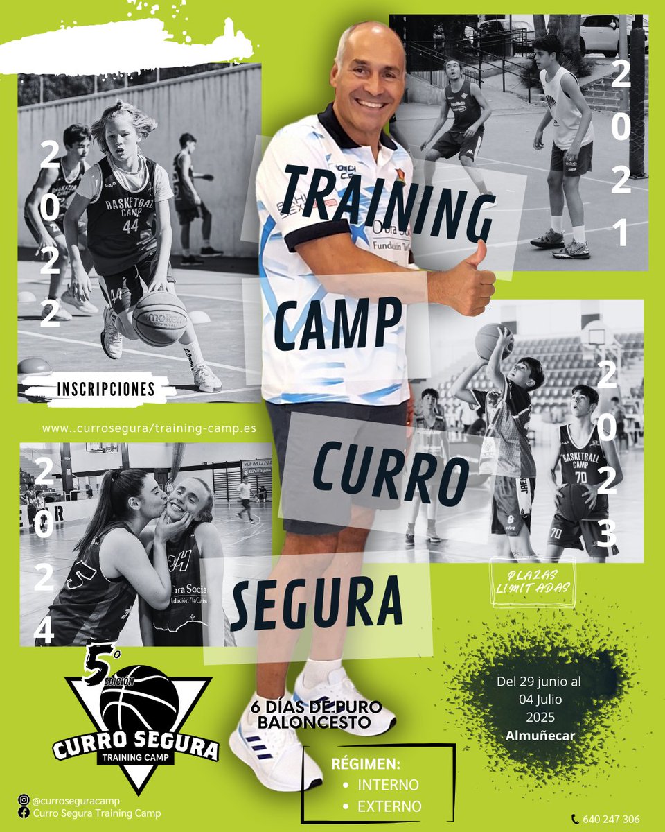 📢 ¡Abrimos las #Inscripciones! 📢

📍 Apúntate ya en 👉 currosegura.com/training-camp 📲
📞 Más info en: 640 247 306

🔥 ¡No lo pienses más! 💥 Las #PlazasSonLimitadas. 🌟

#Basket #summer #MejoraTuJuego #basketlovers