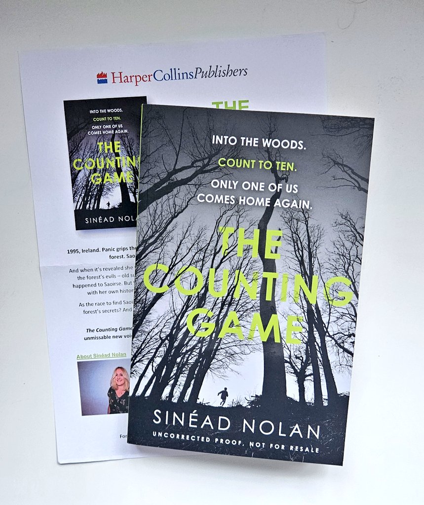 Mᴀɪʀᴇ́ᴀᴅ Hᴇᴀʀɴᴇ 📚 (@swirlandthread) on Twitter photo #TheCountingGame by Sinéad Nolan is described as 'a deeply haunting, atmospheric & emotional mystery'
'An unmissable new voice in Irish crime fiction'
May 8th w/ <a href="/HCinIreland/">HarperCollins_Ire</a>
'Into the woods.
Count to ten.
Only one of us comes home again'
😱😱 #TheCountingGame by Sinéad Nolan is described as 'a deeply haunting, atmospheric & emotional mystery'
'An unmissable new voice in Irish crime fiction'
May 8th w/ <a href="/HCinIreland/">HarperCollins_Ire</a>
'Into the woods.
Count to ten.
Only one of us comes home again'
😱😱