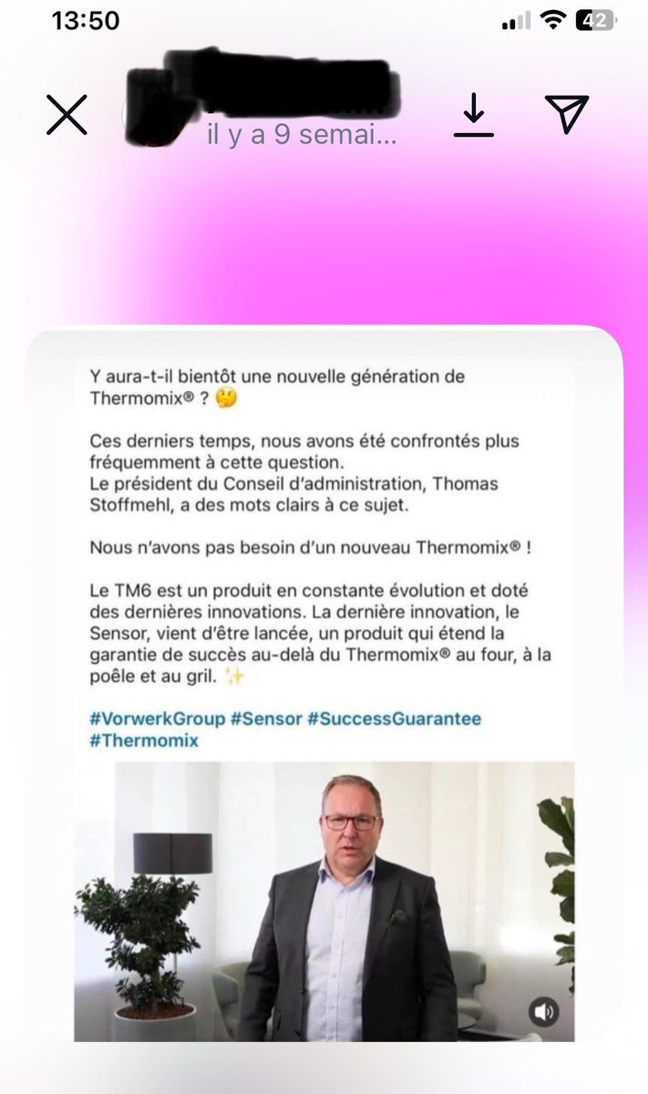77Mexx's tweet photo. Vorwerk et l’honnêteté ! Quand tu poses la question si un TM7 va sortir et que tu es prêt à attendre quelques mois de plus au lieu d’acheter le TM6. Voici la réponse il y a 9 semaines. Vue également quelques jours avant l’annonce de la sortie du TM7. Très déçue !
#Vorwerkpascool https://t.co/8gxeaMNYjD