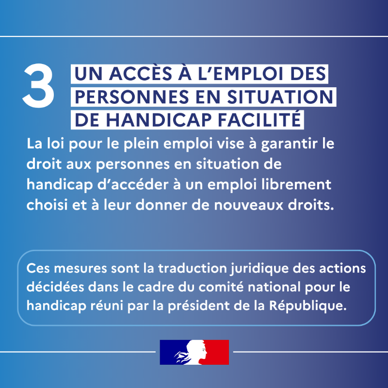 Travail_Gouv's tweet photo. Loi pour le plein emploi | Adoptée le 18 décembre 2023, la loi pour le plein emploi a pour ambition de permettre à chacun l'accès ou le retour à l'emploi, à travers des transformations majeures progressivement mises en oeuvre. 
Découvrez les 5 grands piliers de ce texte 👇