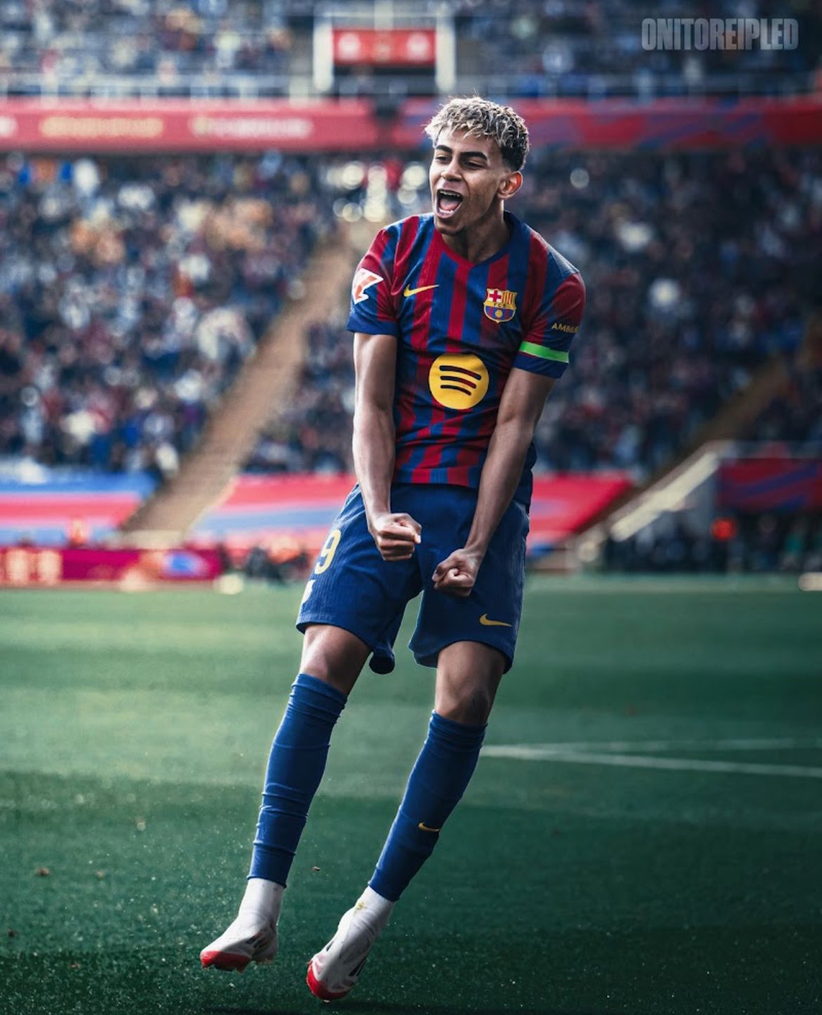 Barcelona Lamine Yamal 25／26シーズン　M Nike Men's Lamine Yamal Barcelona 25/26 Long Sleeve Home