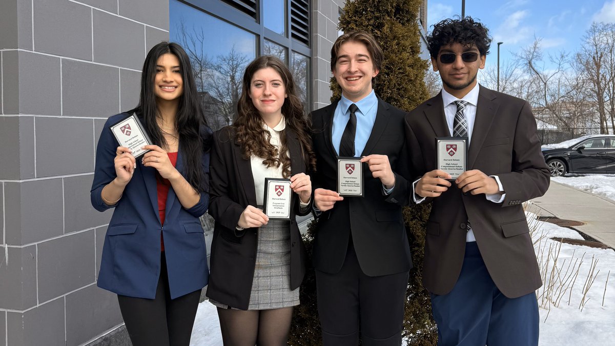 Prosper ISD Academic Competitions (@academiccomps) on Twitter photo Harvard was a great experience for our students.
Mahnoor Waqas, Jacob Piehl, Hassan Sarfaraz, & Erica Smith each received a bid to the nation's Tournament of Champions (TOC). Keira Yang also advanced at the tournament, earning another NIETOC bid.
<a href="/ProsperISD/">Prosper ISD</a>
<a href="/ProsperHS/">Prosper High School</a> Harvard was a great experience for our students.
Mahnoor Waqas, Jacob Piehl, Hassan Sarfaraz, & Erica Smith each received a bid to the nation's Tournament of Champions (TOC). Keira Yang also advanced at the tournament, earning another NIETOC bid.
<a href="/ProsperISD/">Prosper ISD</a>
<a href="/ProsperHS/">Prosper High School</a>