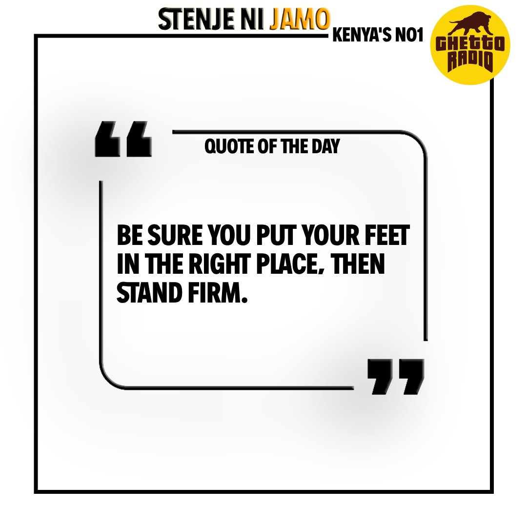 Kama unajua una do kitu fiti, usichokee, kaende sanaa!
#InspireGreatness 
#quoteoftheday 
#Brekko