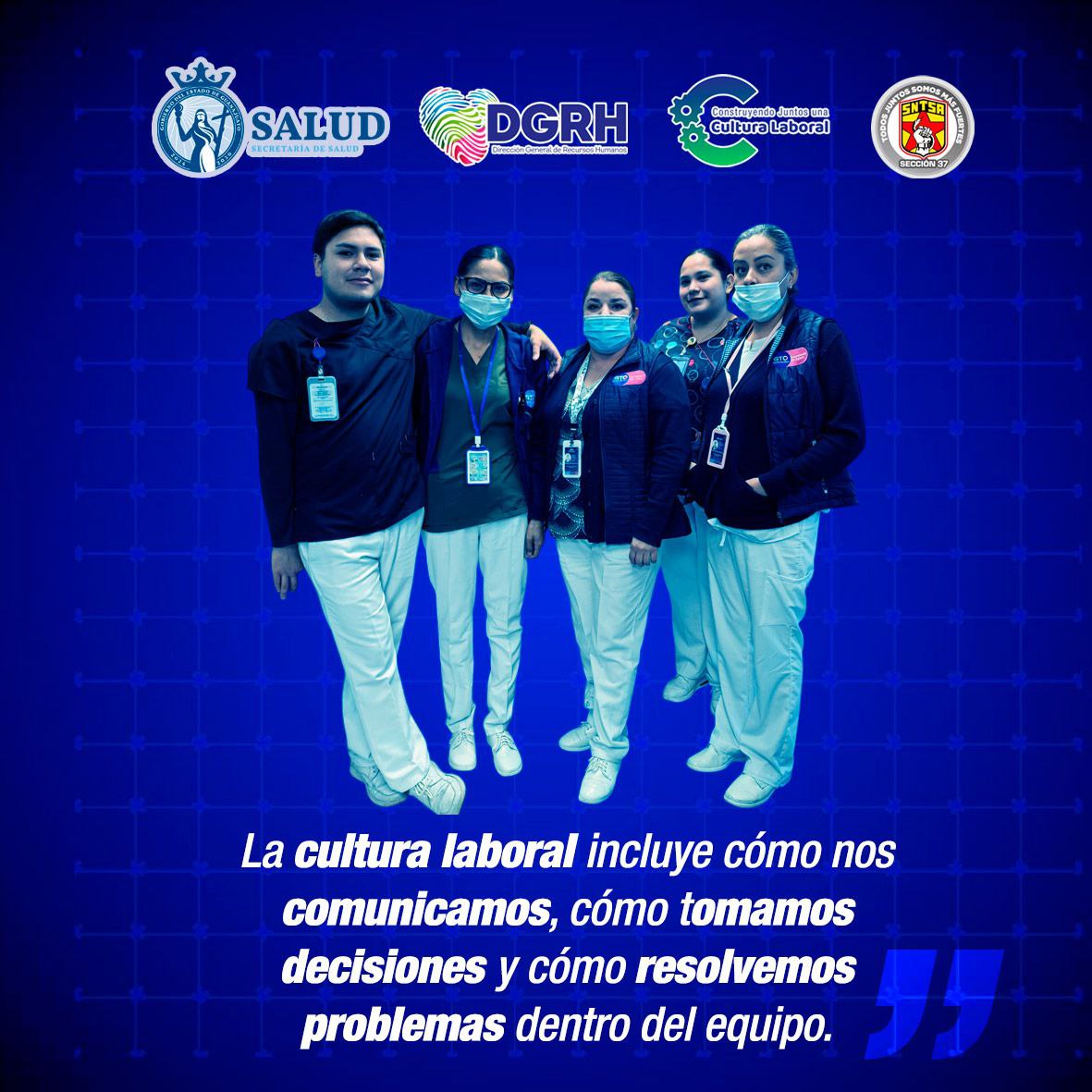 sntsa_37's tweet image. ¡Ellas y ellos son la esencia del cambio! En la Nueva Cultura Laboral, la comunicación impulsa la transformación, porque el verdadero corazón del sistema de salud es su capital humano. 

#NuevaCulturaLaboral
#TransformaciónLaboral