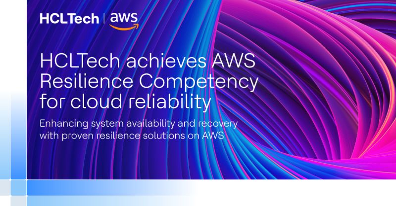 Deepakasyap's tweet photo. #HCLTech has achieved the #AWS Resilience Competency. This recognition underscores HCLTech’s expertise in helping clients strengthen the availability and resilience of their critical workloads on #AWS. Learn more: https://t.co/aVEwMTJSWf
#SuperchargingProgress #Cloud https://t.co/wTuLXn1OM6