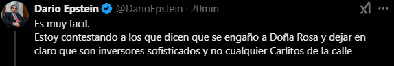 pachuuje's tweet photo. @Cointelegraph It's not an explanation! Look at the context. The OP explains that no ordinary Argentine (without knowledge of cryptocurrencies) has lost money https://t.co/RhW61bnzok