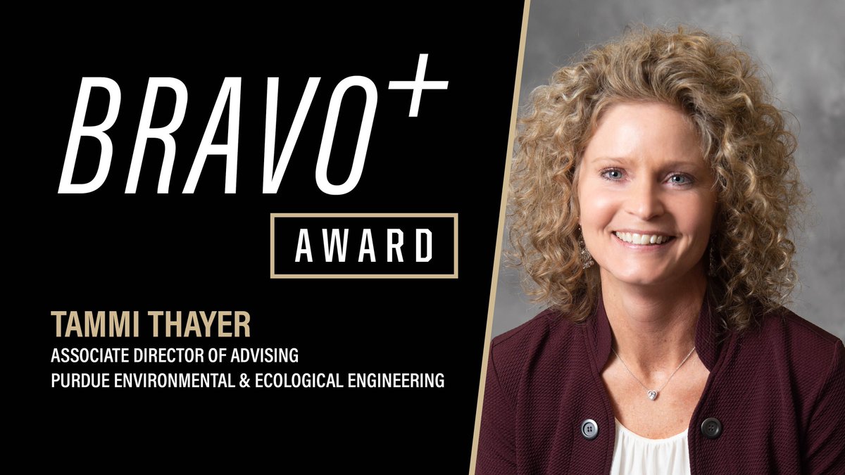 purdue_see's tweet image. Congratulations to Tammi Thayer on her Bravo+ Award! Thank you for all you do! 🖤 💛 

 #Purdue #PurdueEEE #BoilerUp #environment #environmentalengineering #sustainability #purdueengineers