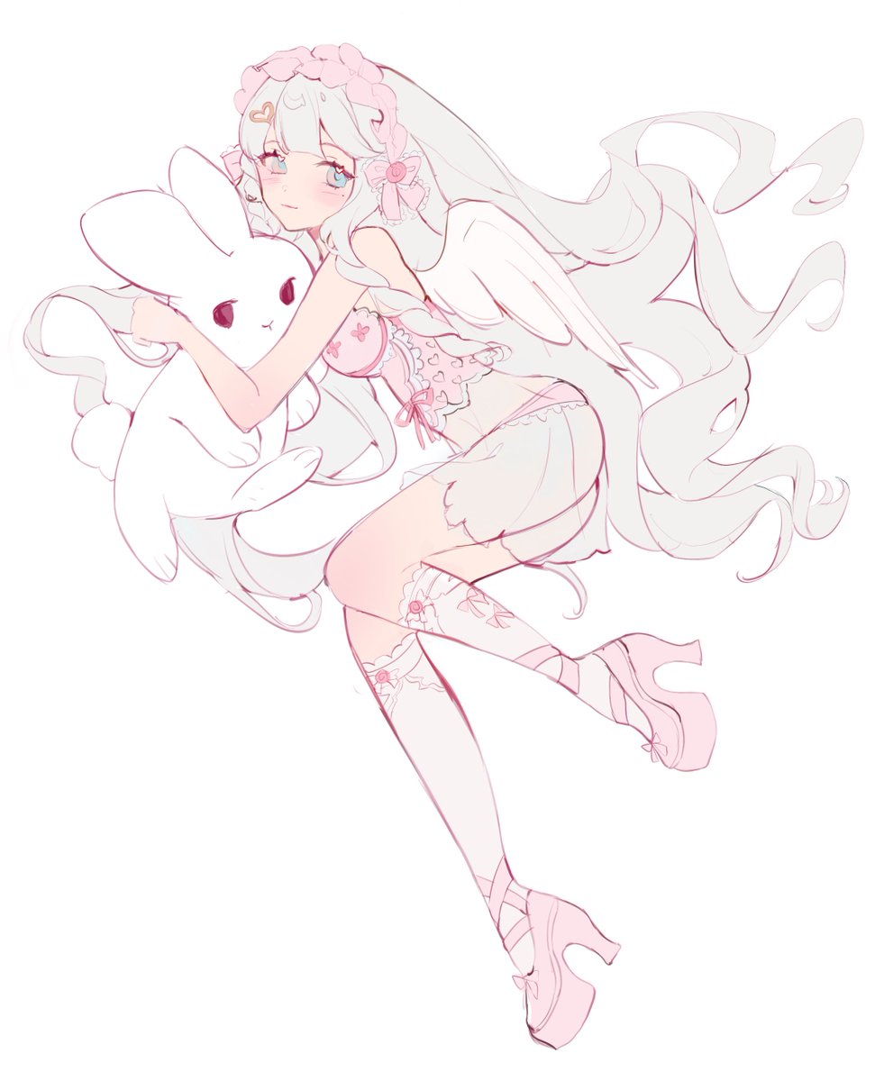 taiyak_o's tweet image. Sketch 🐰

#oc