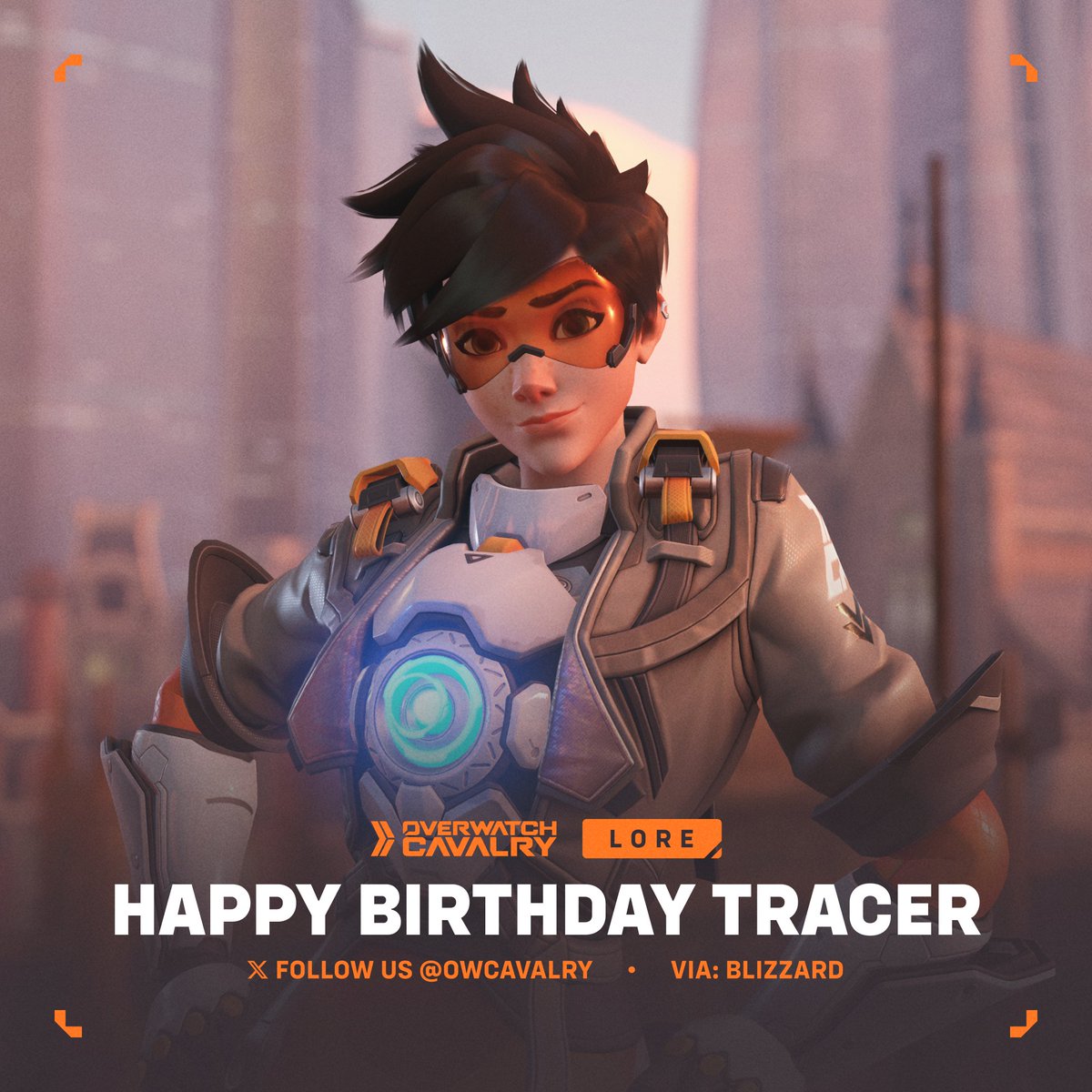 Happy Birthday to Tracer, the time-jumping adventurer of #Overwatch2 ⏫