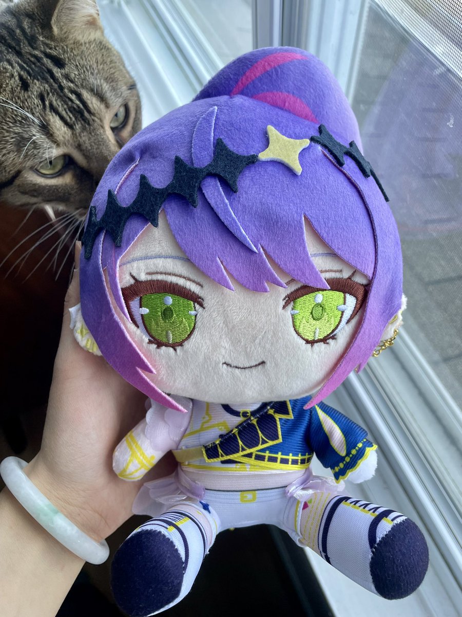 venavandervelt's tweet photo. Towa plushie is here!!!!

I think Tutu likes herrrr 💜💜💜 https://t.co/rgsKAwgBQ1