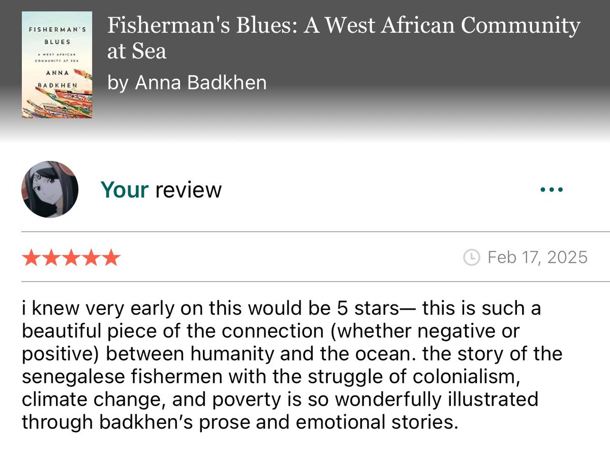 fisherman’s blues by: anna badkhen — ⭐️⭐️⭐️⭐️⭐️ | #booktwt