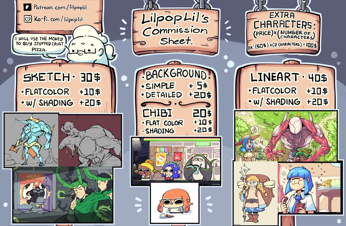 Lilpoplil2468's tweet image. New Updated Commission Sheet!
Message for more info or if your interested.
You can also support me in these links as well: Patreon: patreon.com/lilpoplil
Ko-fi: ko-fi.com/lilpoplil