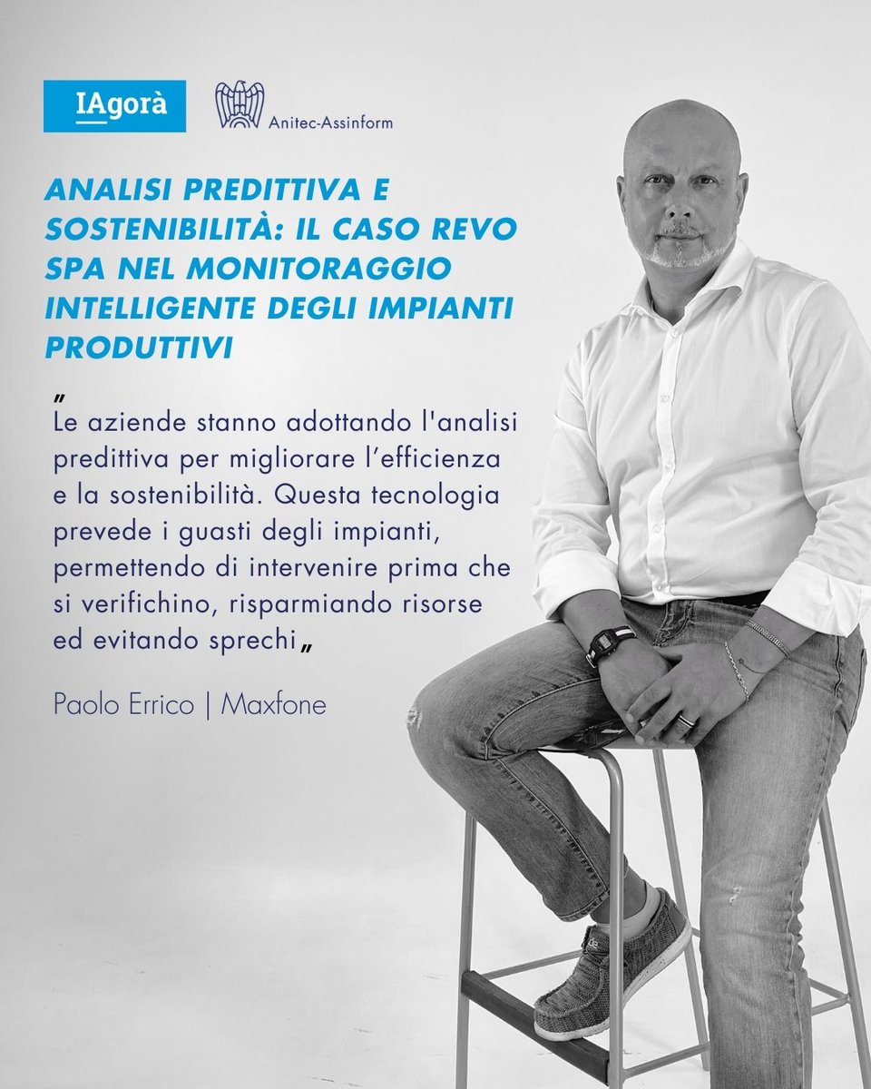 Sostenibilità Digitale e Analisi Predittiva: un binomio vincente per le PMI! 

Scopri come Revo Spa ha integrato l'Intelligenza Artificiale nel monitoraggio dei propri impianti produttivi, riducendo i costi e prevenendo i guasti: anitec-assinform.it/?sec=81235&inf…