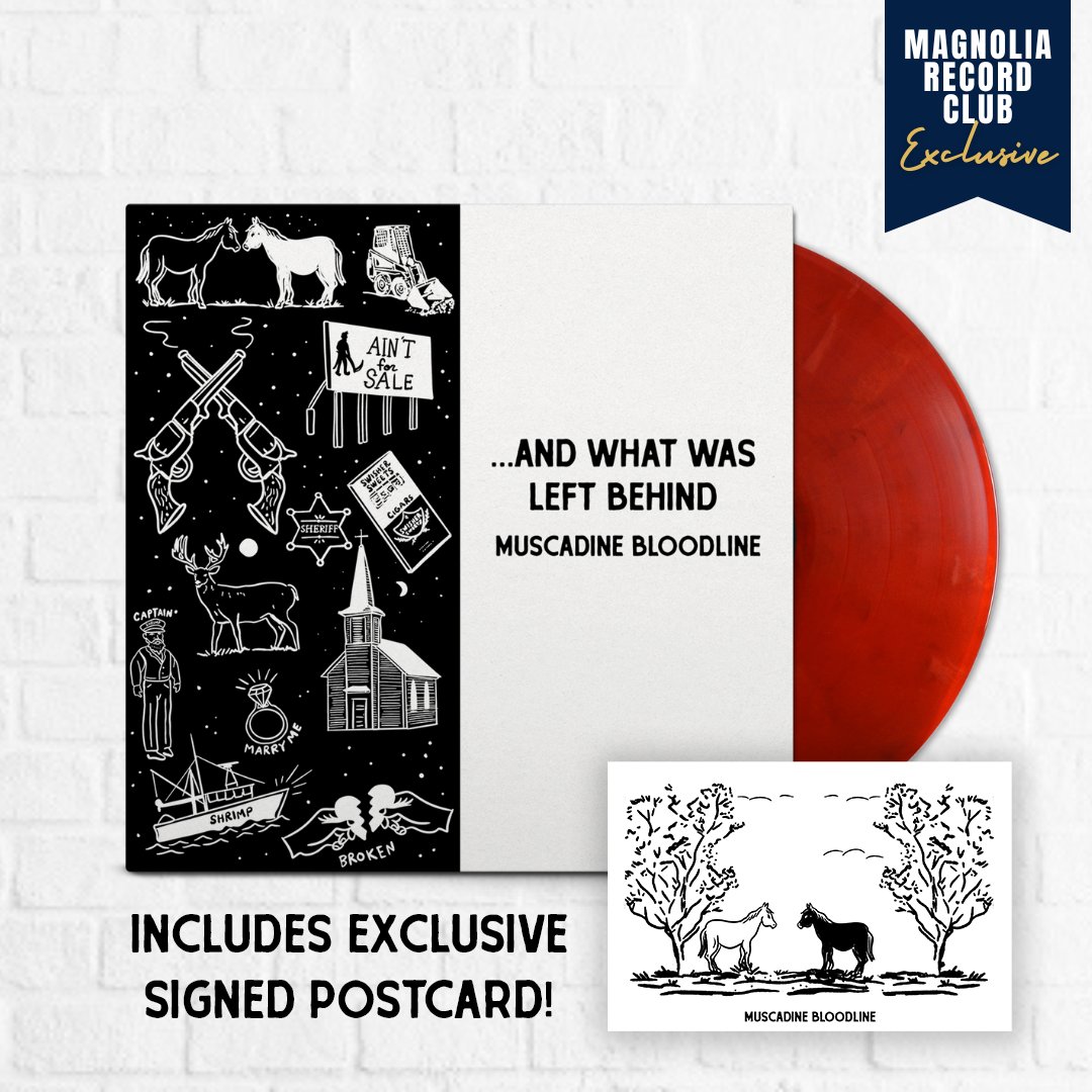Muscadine Bloodline is southern Alabama, red clay country, and authenticity. Pre-order their new album on exclusive crimson wax with a signed post card, only available at Magnolia 🤠 
bit.ly/4jYGxNl