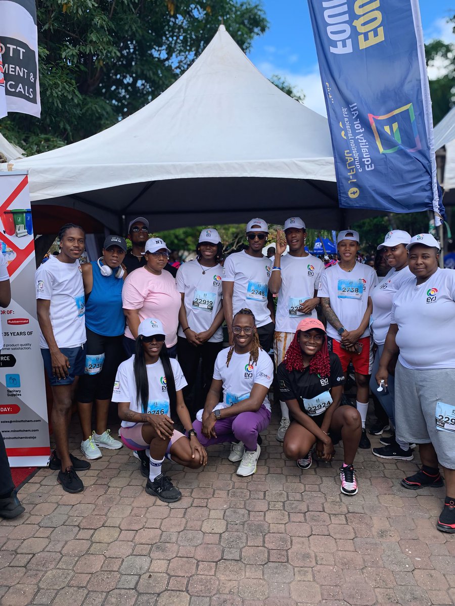 EqualityJa's tweet photo. It’s #EFAFTeamSigmaRun2025 ‼️‼️

The Equality JA team was out in full swing for @SagicorJa Sigma Run 2025! 

Reppin in full @EqualityYouthJA helpline gear, we donated for the cause and we ran for the fun! 🤩 🏃🏿‍♂️ 🏃‍♀️ 🌈

#Visibility #Representation #EqualityForAll #EqualityJA #EFAF #EYJHelpline