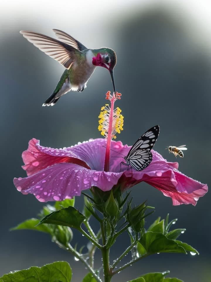 Hummingbirds love tweet media