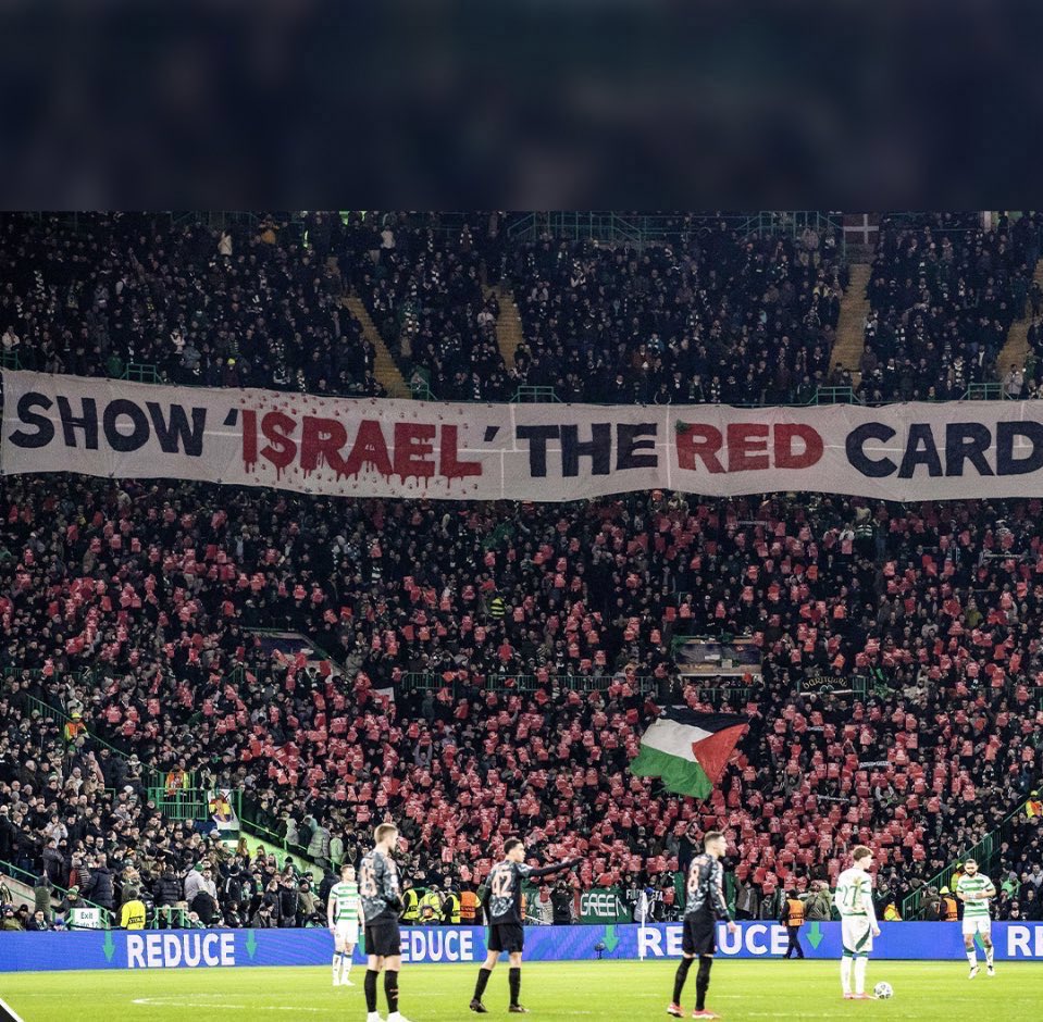 Eyal Berkovic on Israeli radio following Celtic’s shameful anti-Semitic banner calling to “Show ‘Israel’ the red card.”:

“I took down all the pictures of me at Celtic on my social media. 

Celtic fans identify with the Irish. Celtic has a connection with the Irish who are