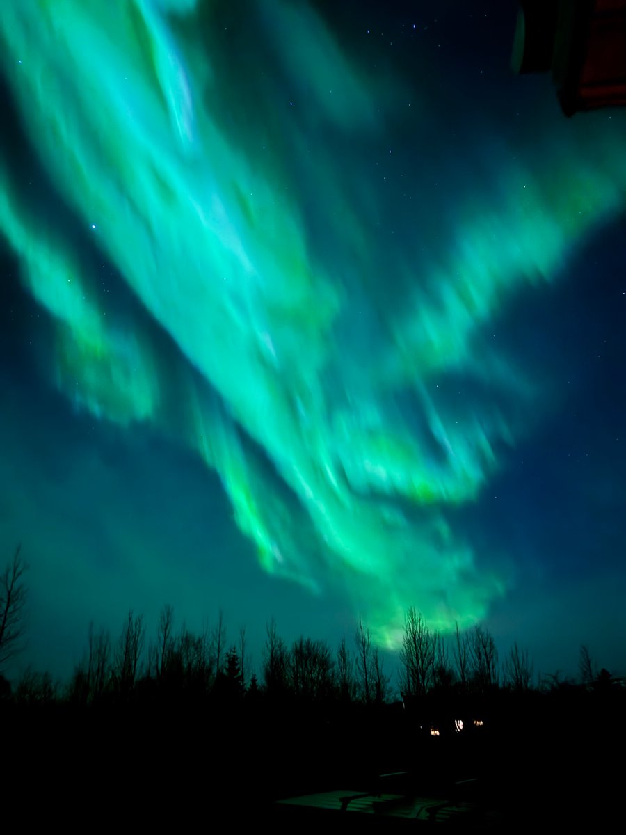 Saturday night sky was wild.
