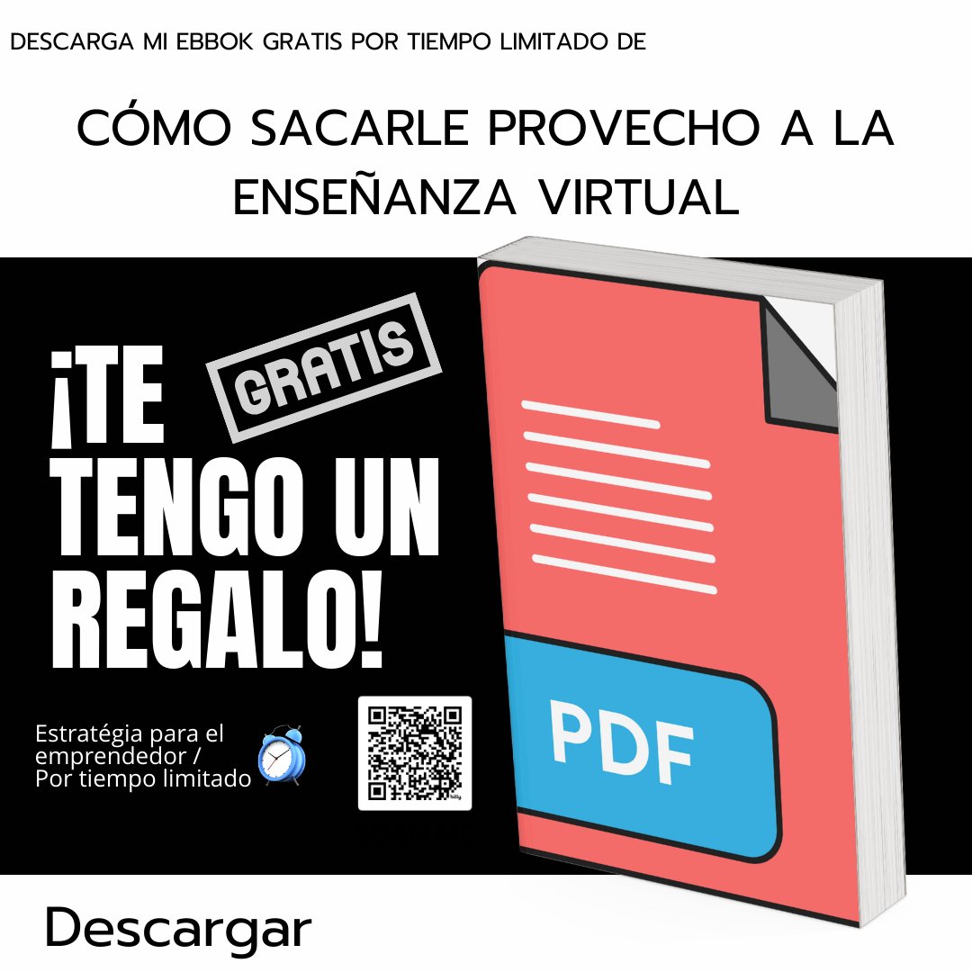 🚀 ¡Descarga GRATIS el ebook "Cómo sacarle provecho a la enseñanza virtual"! 🚀 📘 Contenido exclusivo 📈 Mejora tus habilidades 💡 Mejores prácticas para tus clases 👉 Descargar ebook gratis

CEO de Negocios y Liderazgo

👉 Descargar ebook gratis: bit.ly/m/negociosylid…