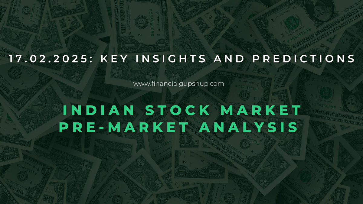 FinancesGupshup's tweet photo. Indian Stock Market Pre-Market Analysis – February 18, 2025: Key Insights &amp; Predictions https://t.co/30Yor8MPjg https://t.co/qLi09JqceB