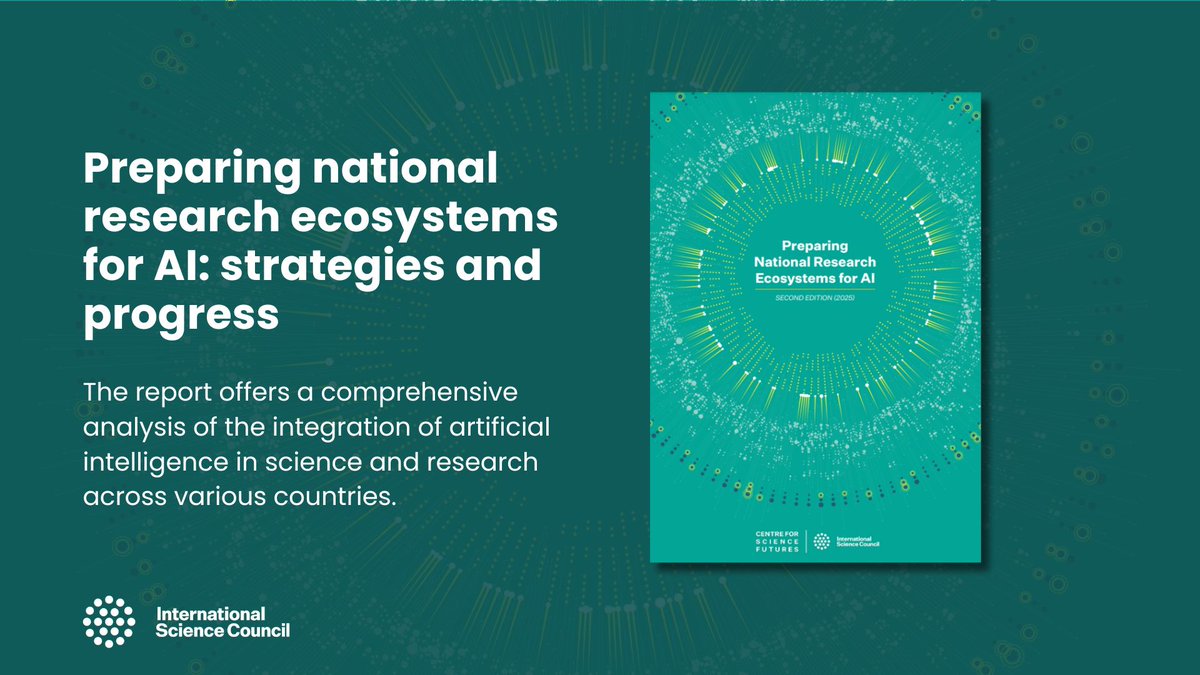 The 2nd edition of our working paper on #AI is now available, offering global insights into AI integration in research ecosystems and highlighting the progress and challenges in implementation.

Read now ⤵️
council.science/publications/a…