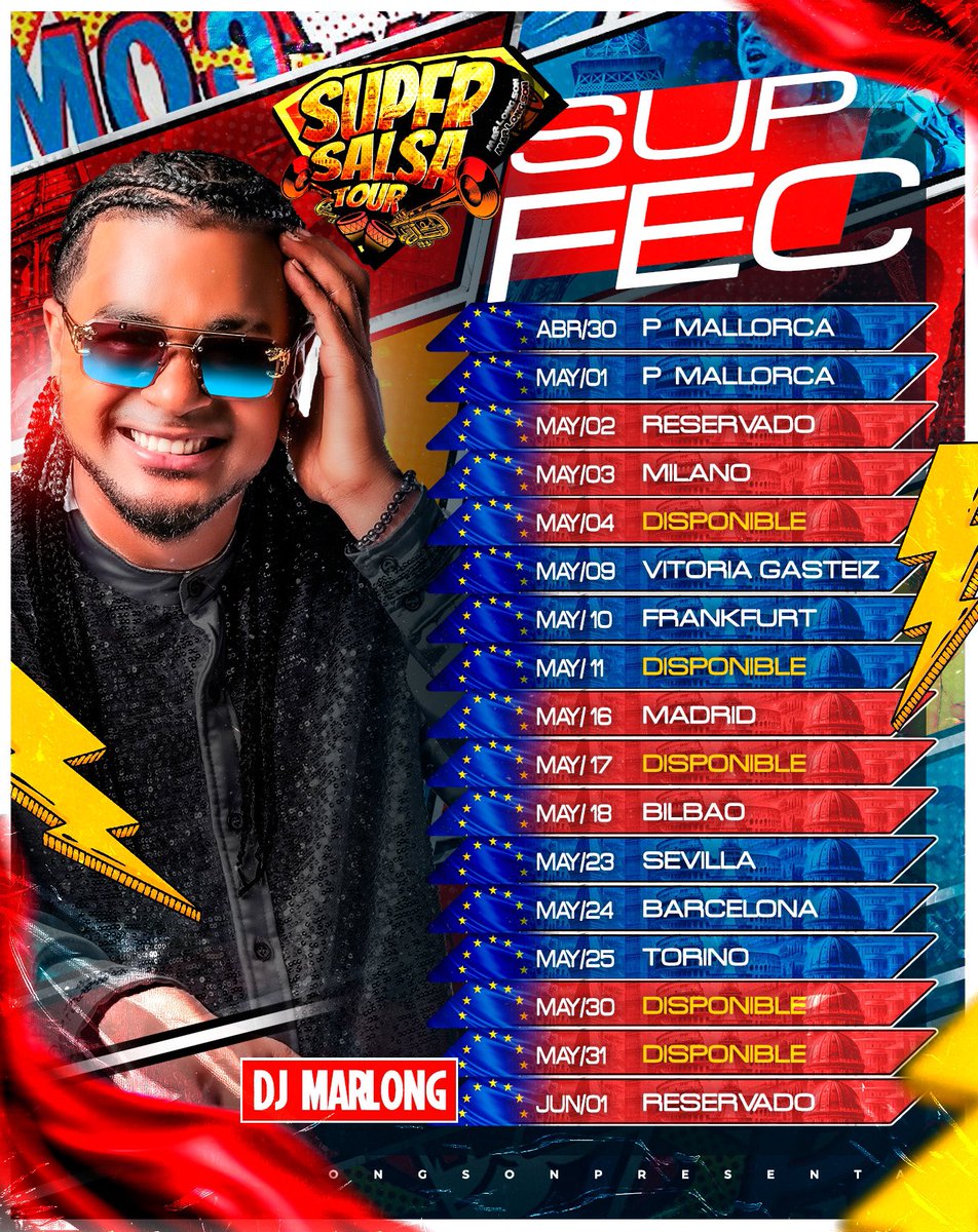 CONFIRMADO !!! ✅

Palma de Mallorca / 30 de abril / 
Sala @dejavu.mallorca 

Últimas fechas disponibles ….. 
Inf: +57 3205184309