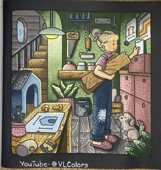 joyskinnerart's tweet image. These pages are colored by @Velma Lorfano.  She has only been coloring a few months and does an amazing job.  She has several videos on youtube if you search for VLColors.
Have a happy day everyone!
#coloringtips #expertcolorist #coloringtutorial #coloringtherapy #coloringbook